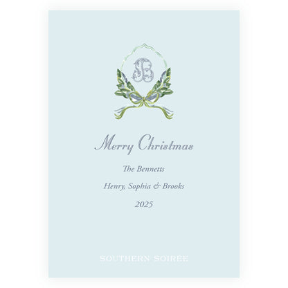 Blue Gathered Greens Colorful Frame