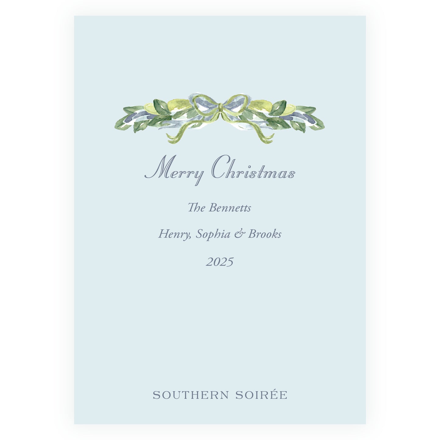 Blue Gathered Greens Colorful Frame