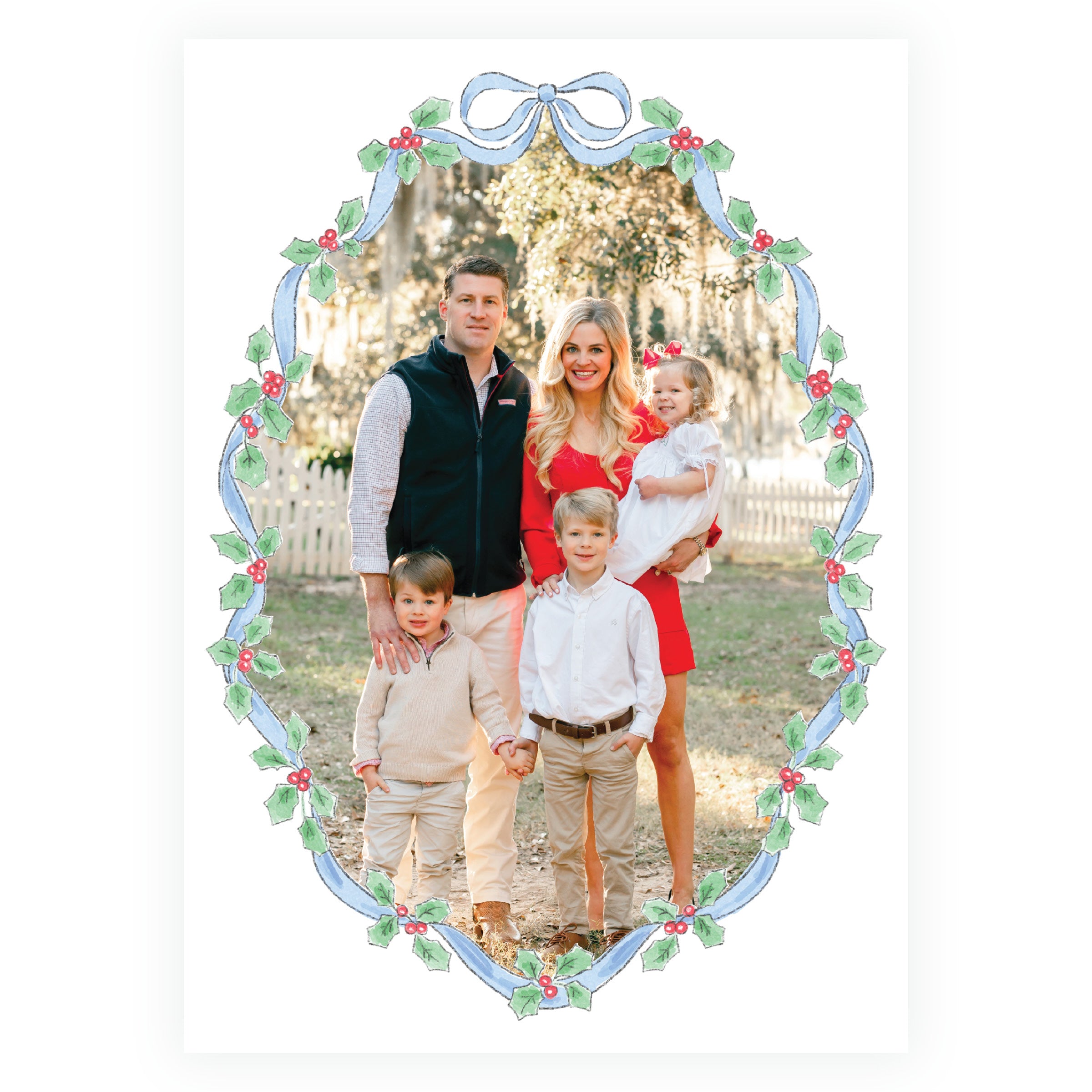 Sing & Rejoice Holly Oval Frame