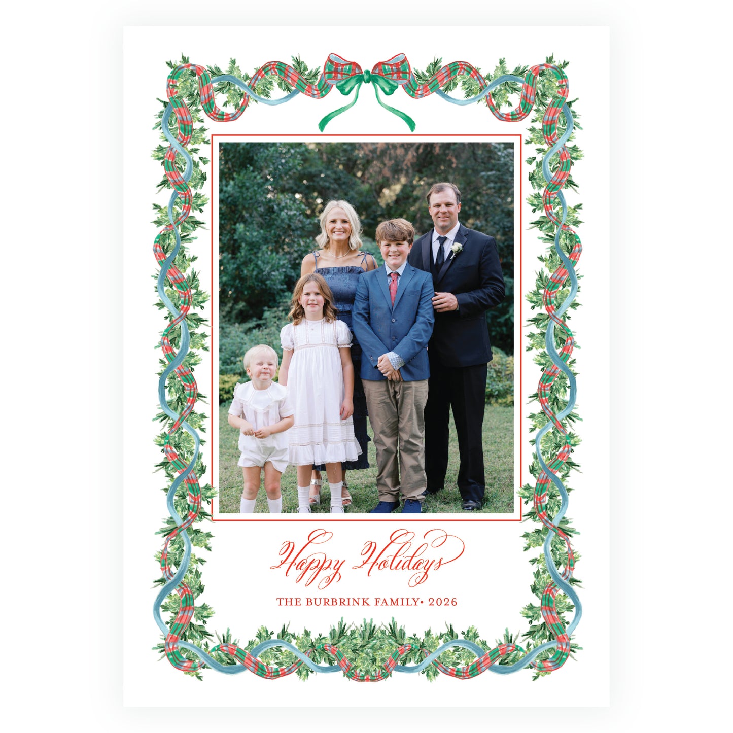 Christmas Plaid Frame