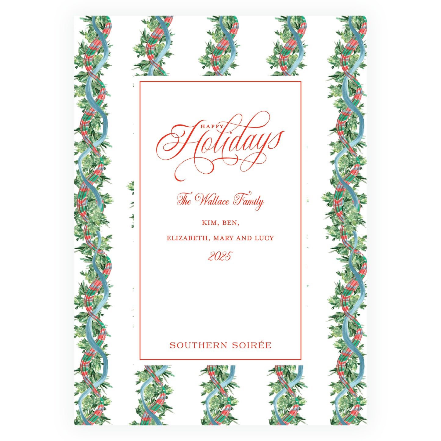 Christmas Plaid Frame