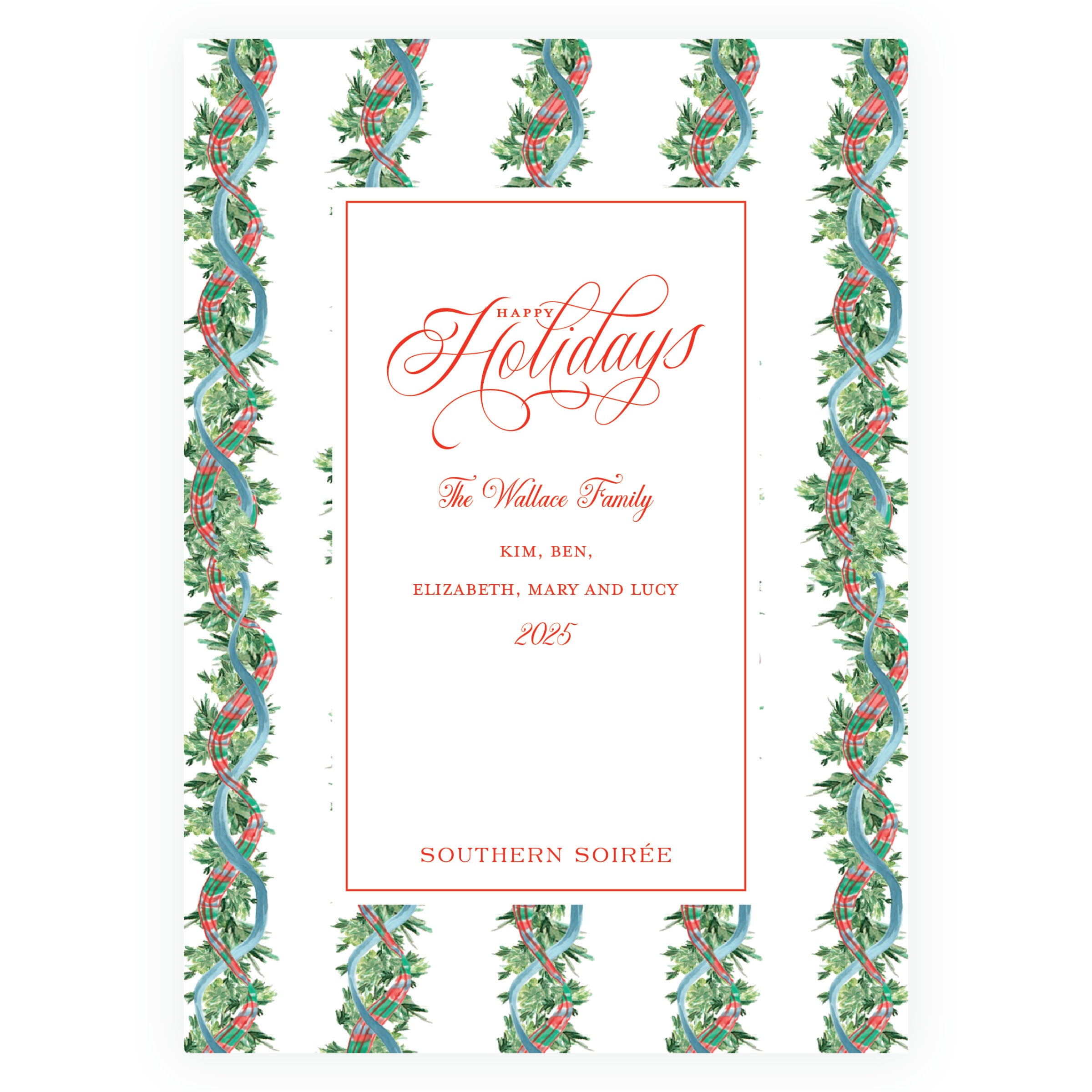Christmas Plaid Frame