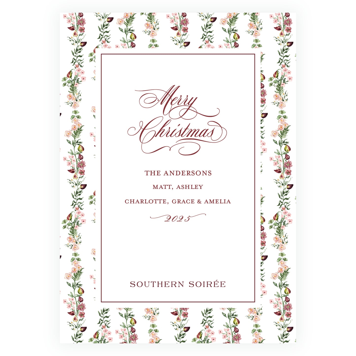 Figs and Florals with Oval Frame