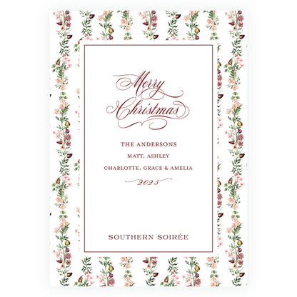 Figs and Florals with Oval Frame