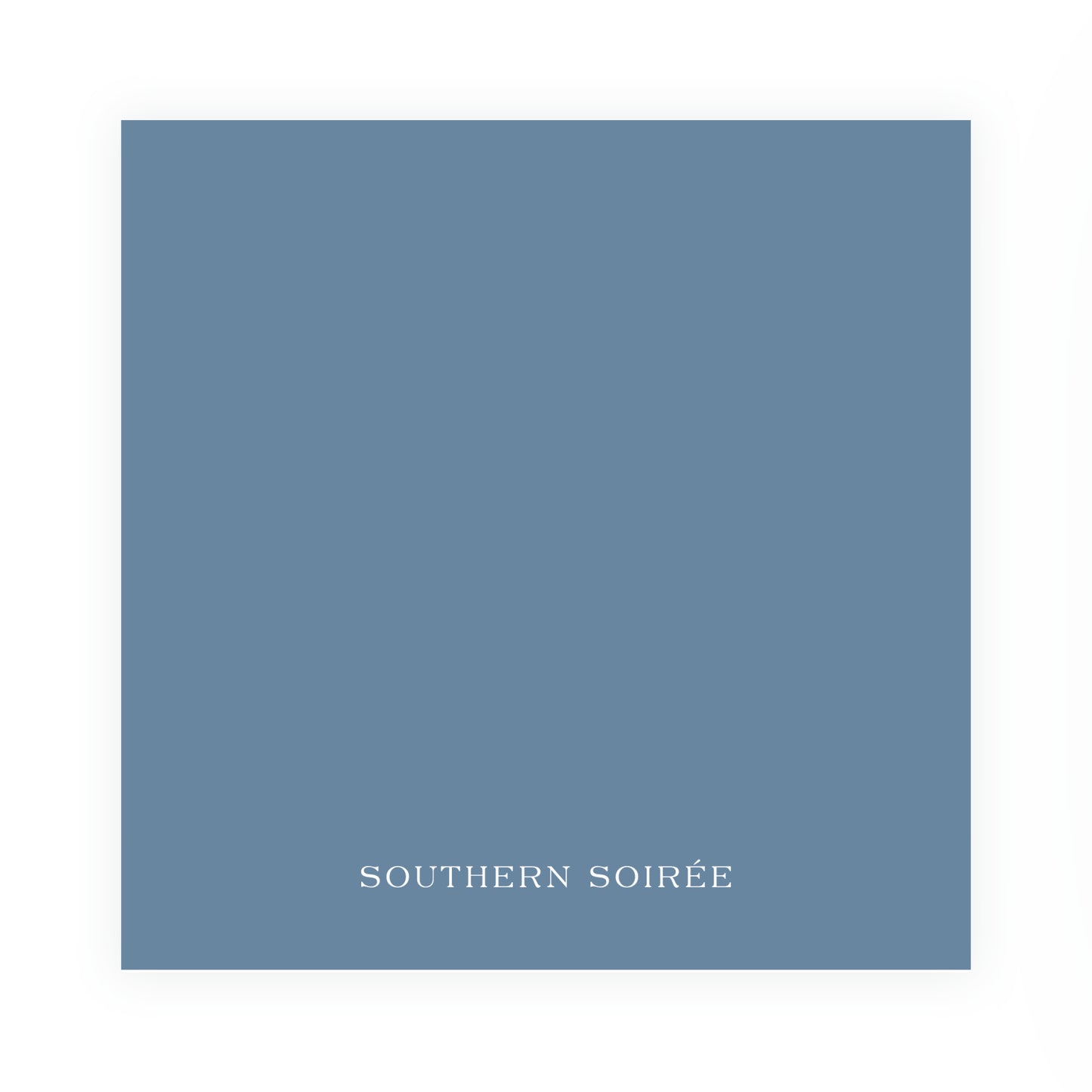 Blue Double Frame Square Card (Can Customize Color)