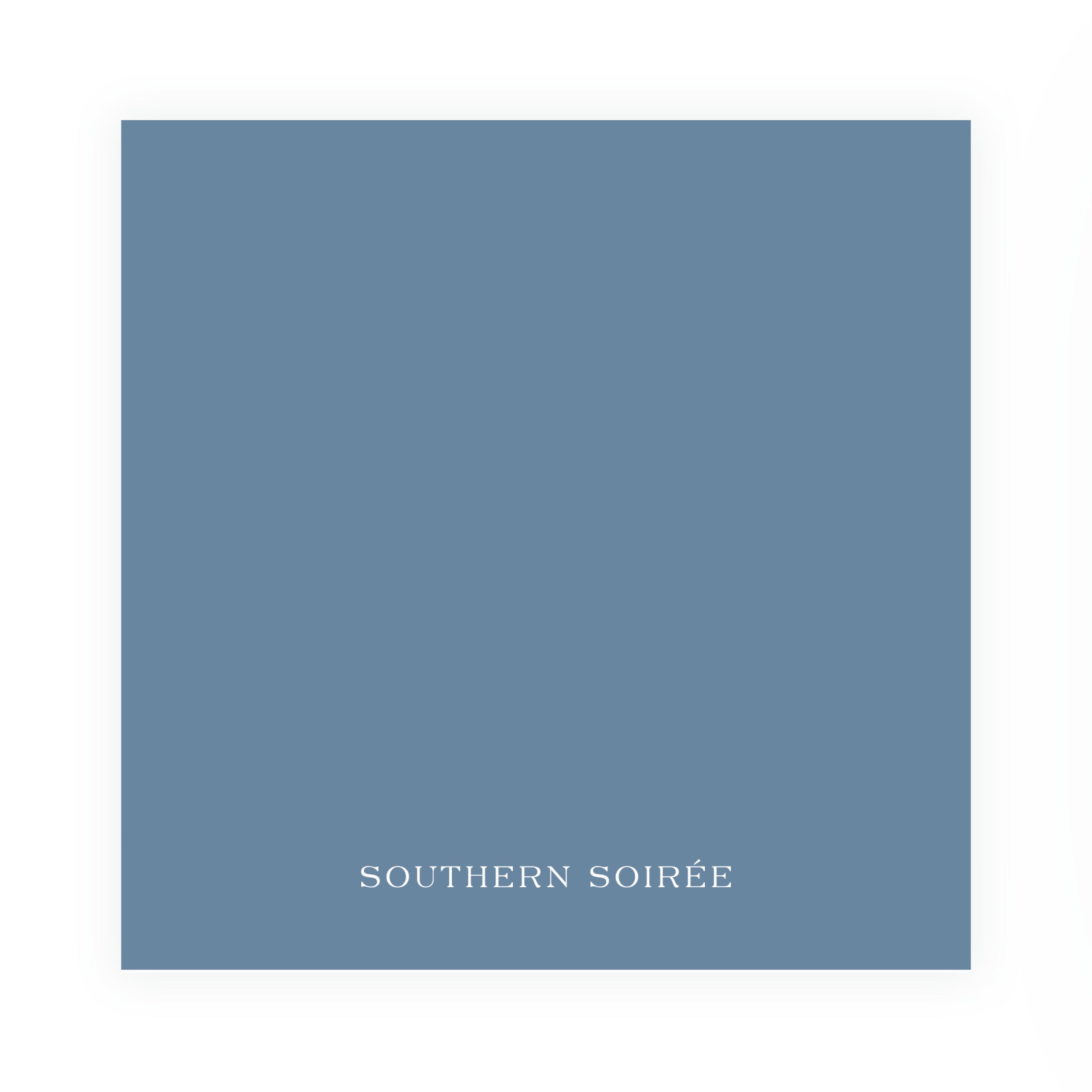 Blue Double Frame Square Card (Can Customize Color)