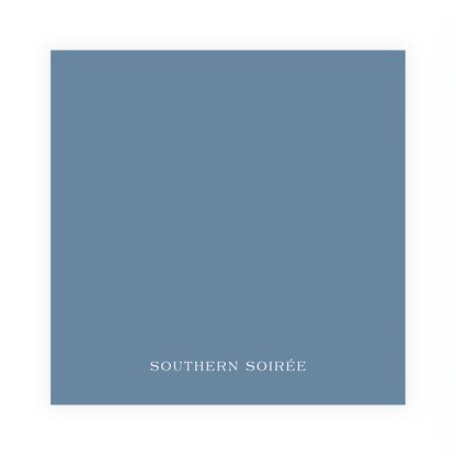 Blue Double Frame Square Card (Can Customize Color)