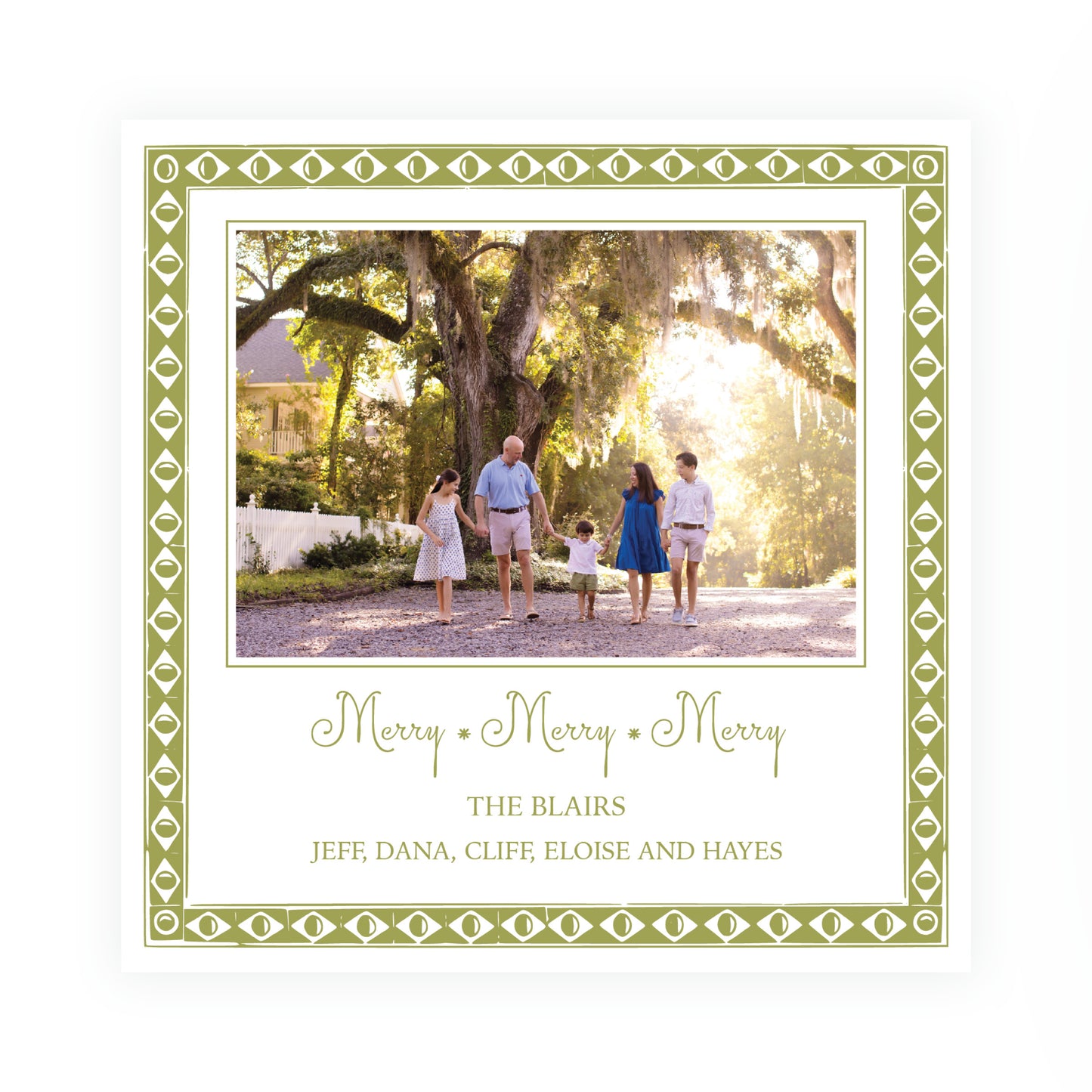 Diamond Frame Square Card (Can Customize Color)