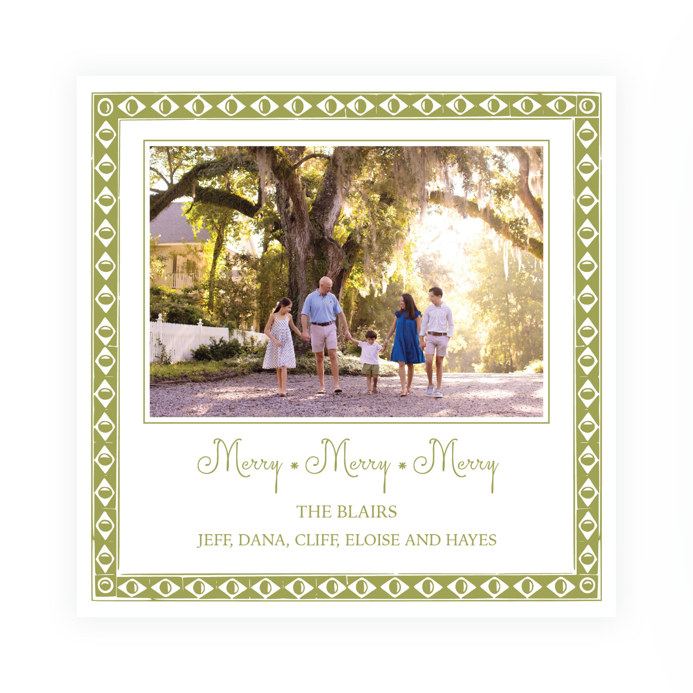 Diamond Frame Square Card (Can Customize Color)