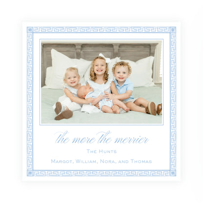 Greek Key Frame Square Card (Can Customize Color)