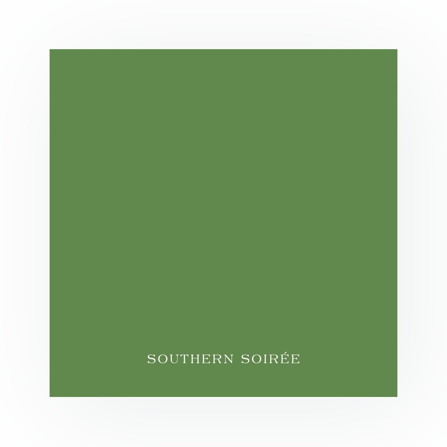 Green Leaves Frame Square Card (Can Customize Color)