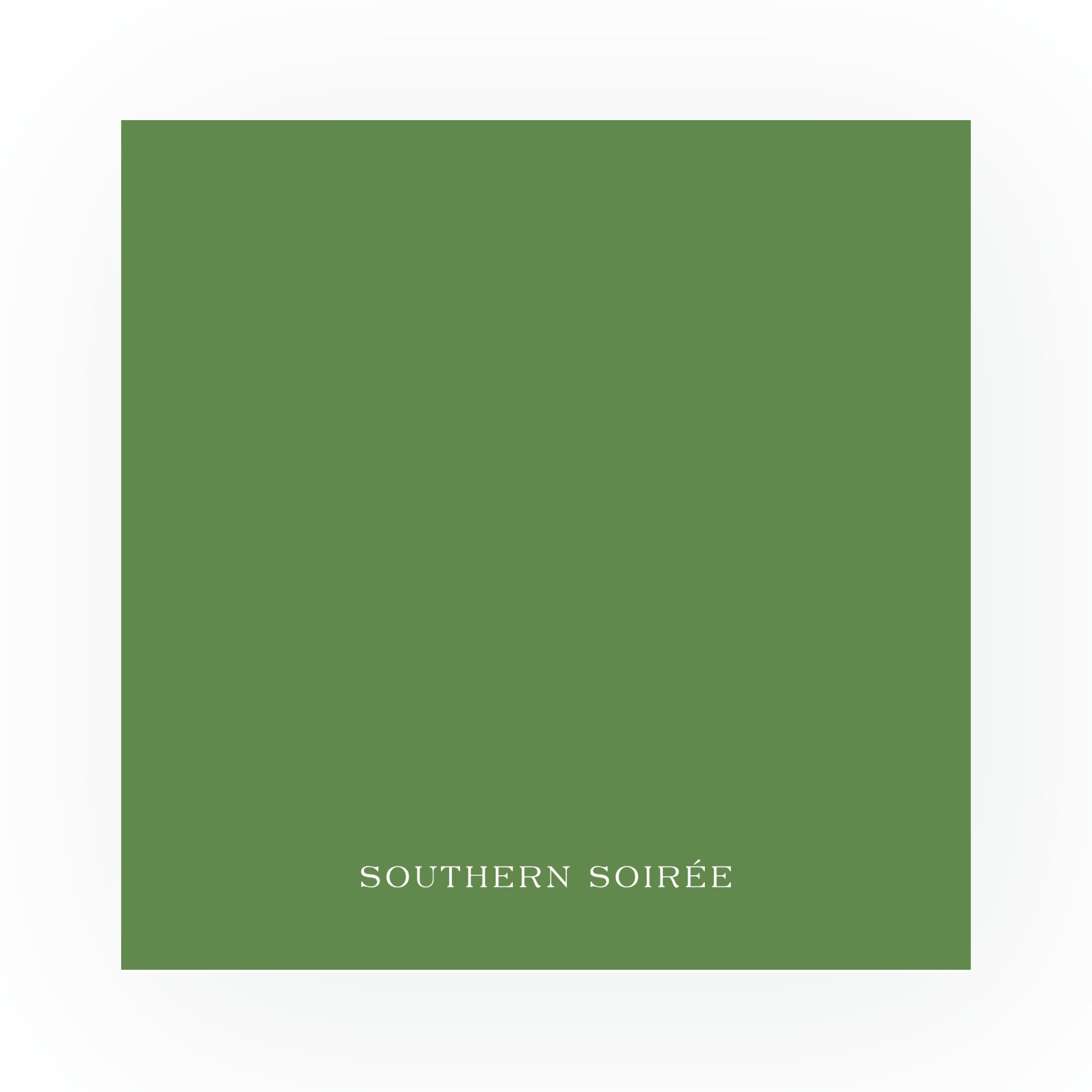 Green Leaves Frame Square Card (Can Customize Color)