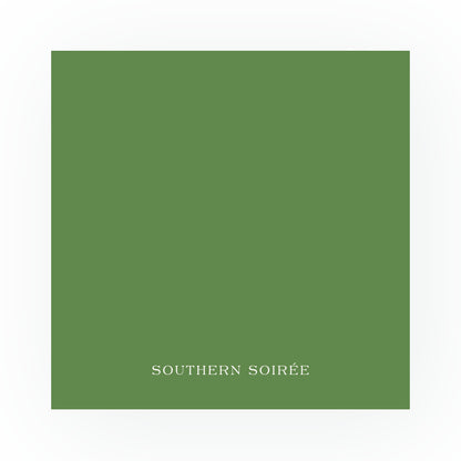 Green Leaves Frame Square Card (Can Customize Color)