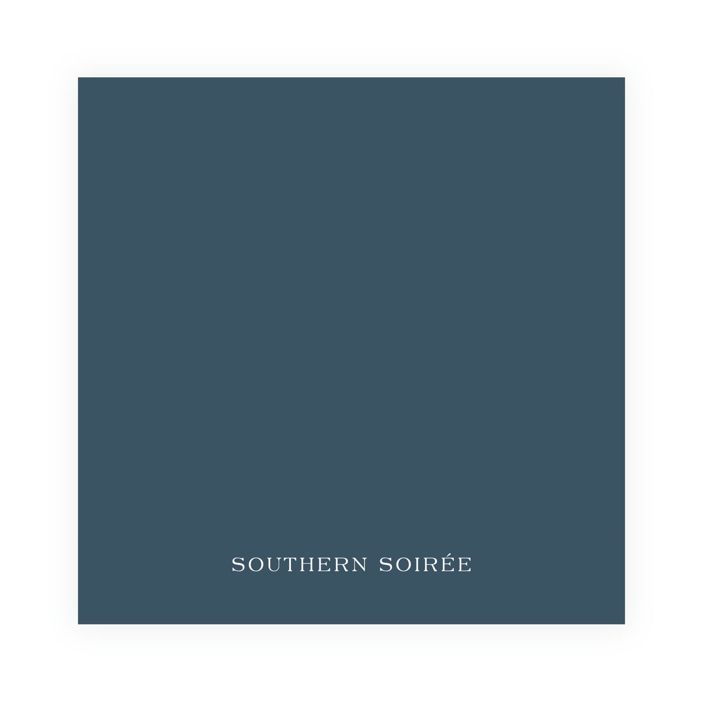 Blue Antique Dotted Frame Square Card (Can Customize Color)