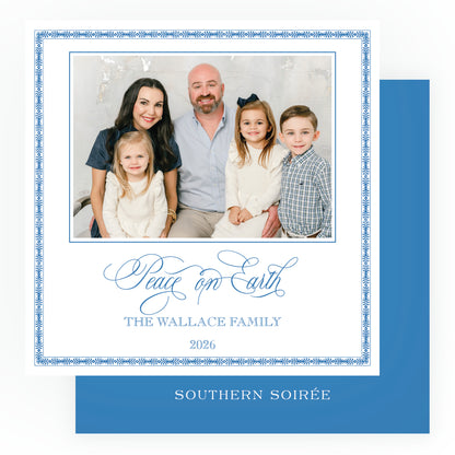 Deco Motif Frame Square Card (Can Customize Color)