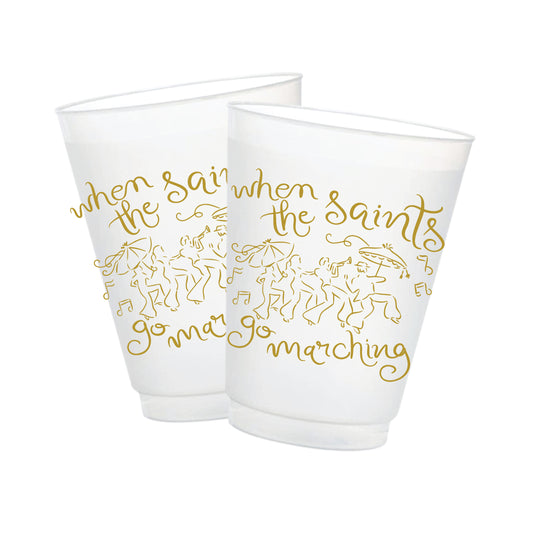 PREORDER - When the Saints Go Marching In Frosted Cups