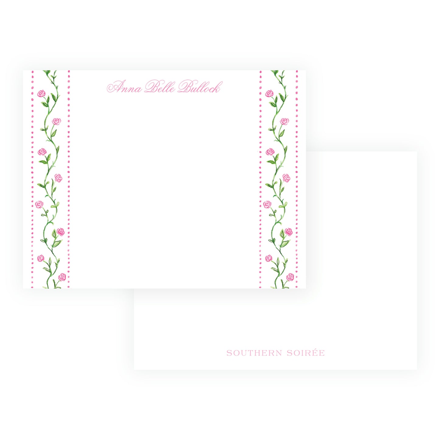 Tiny Petals Floral Trim Notecards