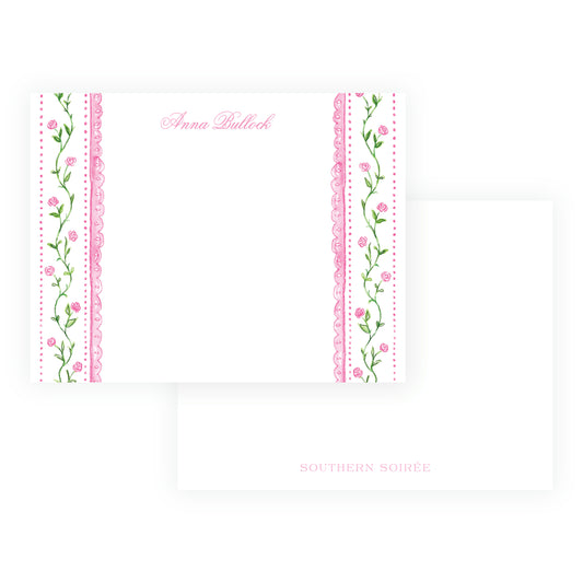 Tiny Petals Trim Border Notecard