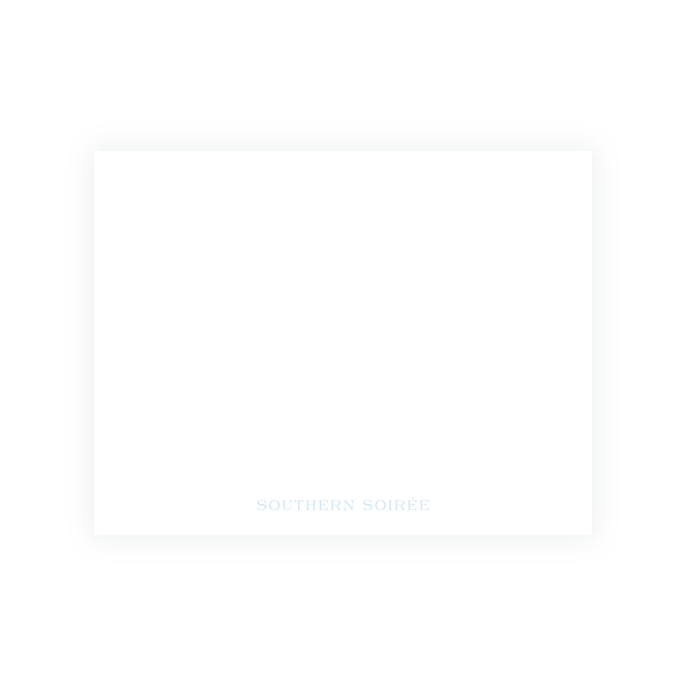 The Bloomed Letter Blue Notecard