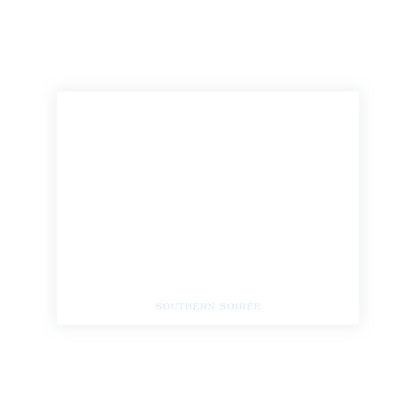 The Bloomed Letter Blue Notecard