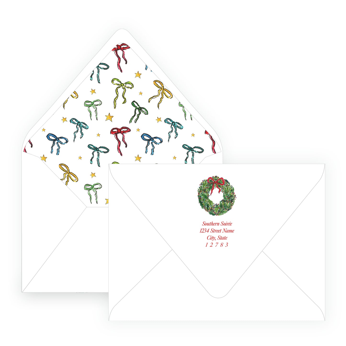 Wrapped In Lights Wreath Landscape