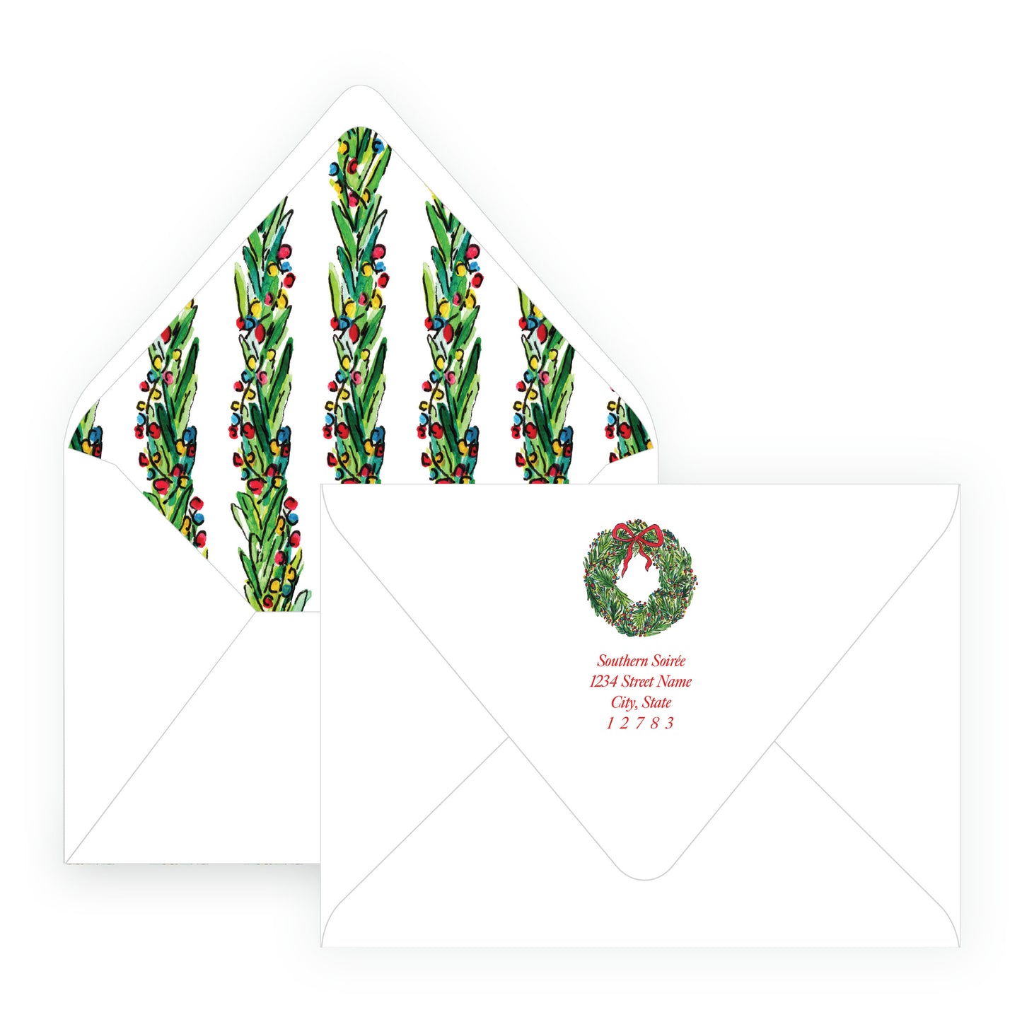 Wrapped In Lights Trim Holiday Landscape