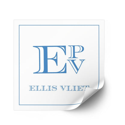 Engraved Stacked Monogram Sticker