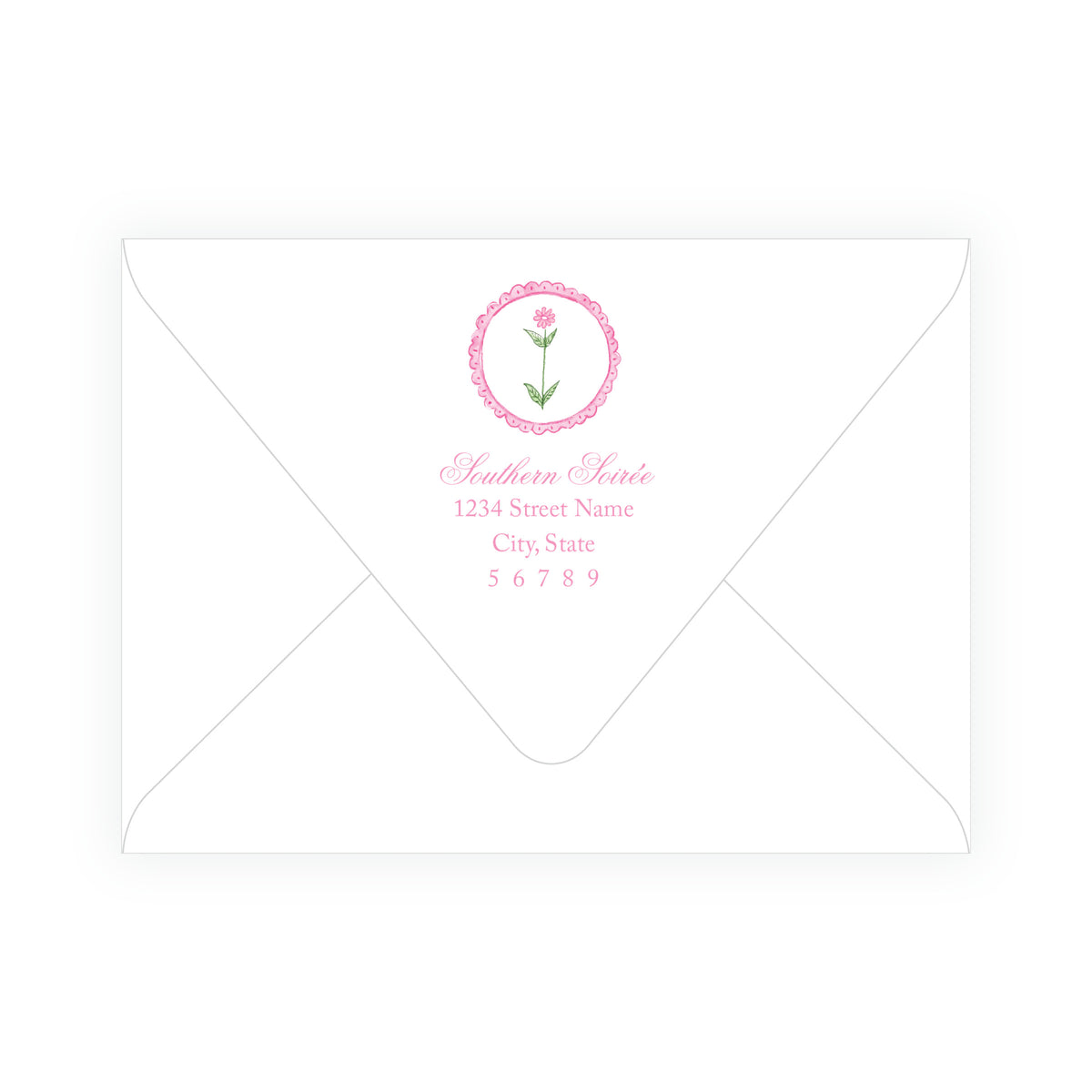 Tiny Petals Floral Medallion Notecards