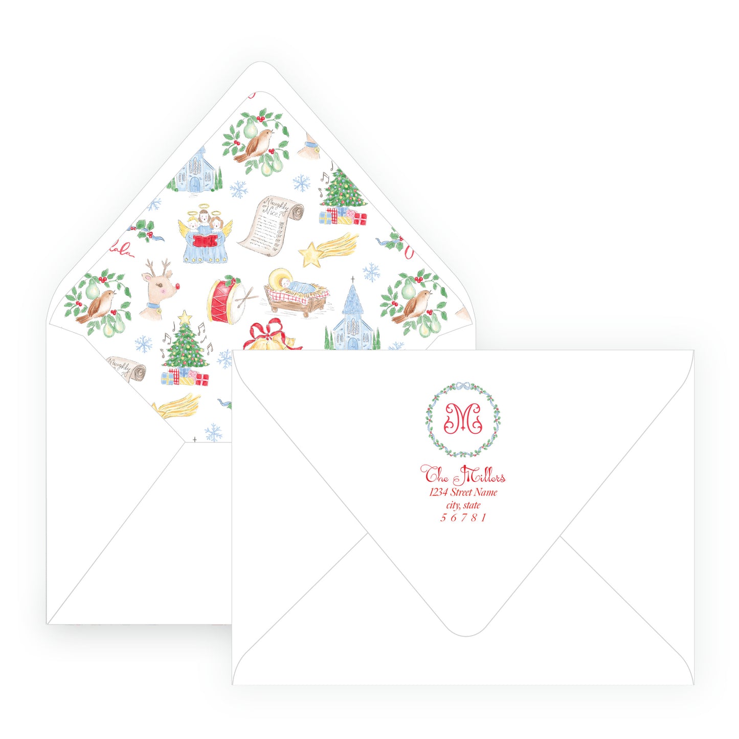 Sing & Rejoice Holly Square Frame