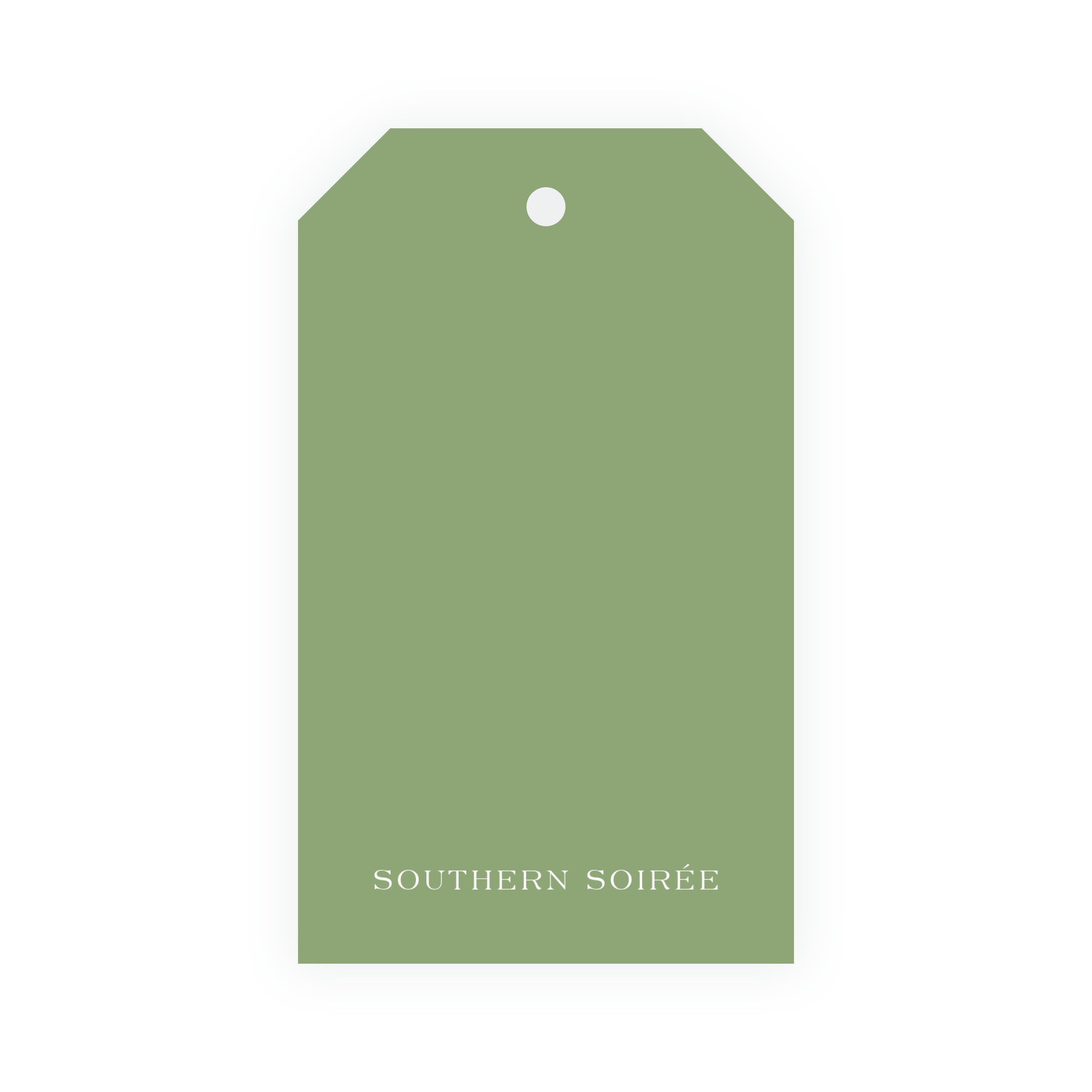Very Merry Green Marble Tag