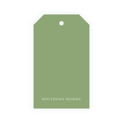 Very Merry Green Marble Tag