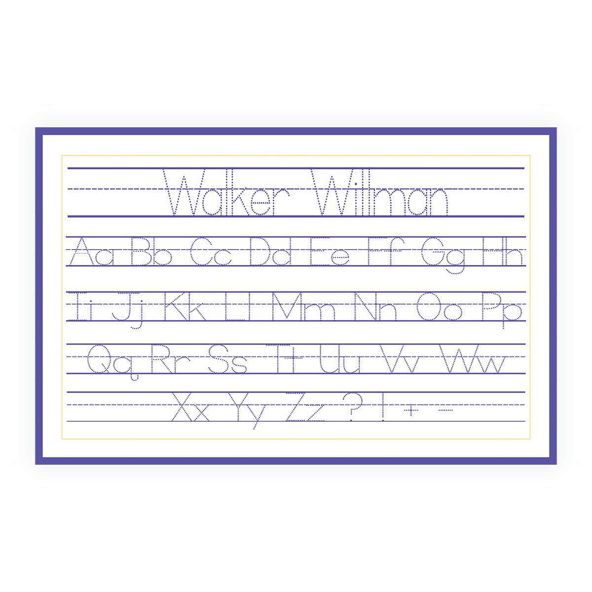 Purple and Gold Laminated Placemat