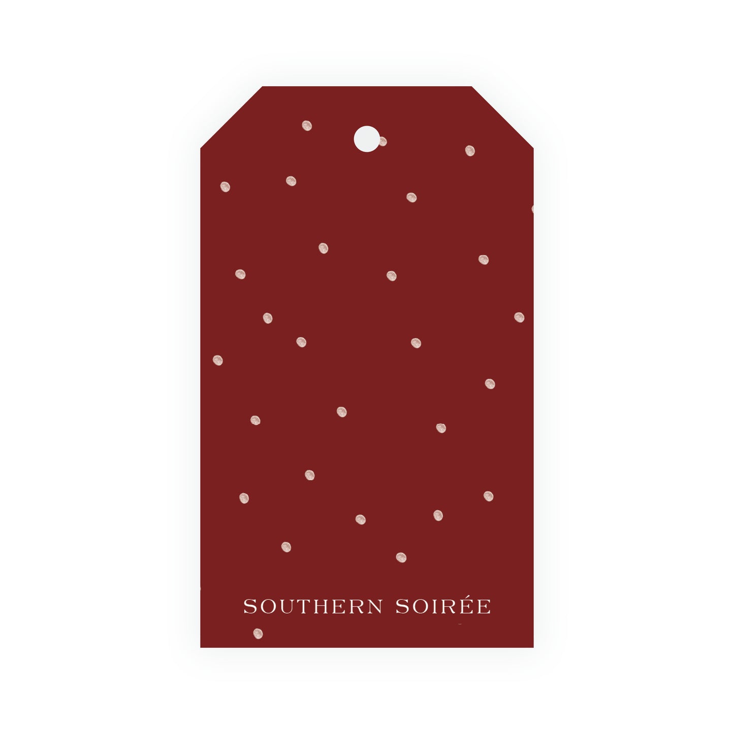 Heirloom Holly Crest Crest Gift Tag (Customize Your Color)